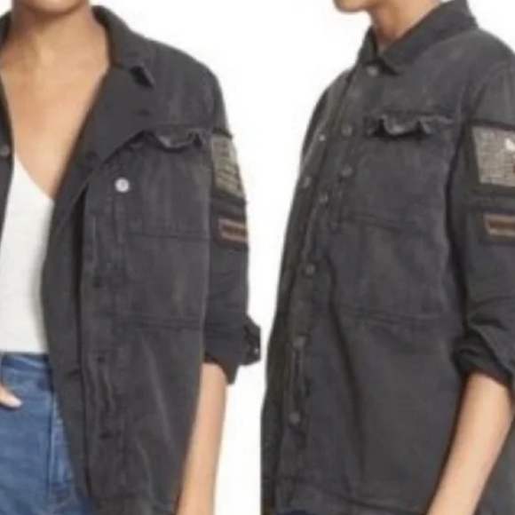 FREE PEOPLE Embellished Military Jacket - Picture 14 of 16